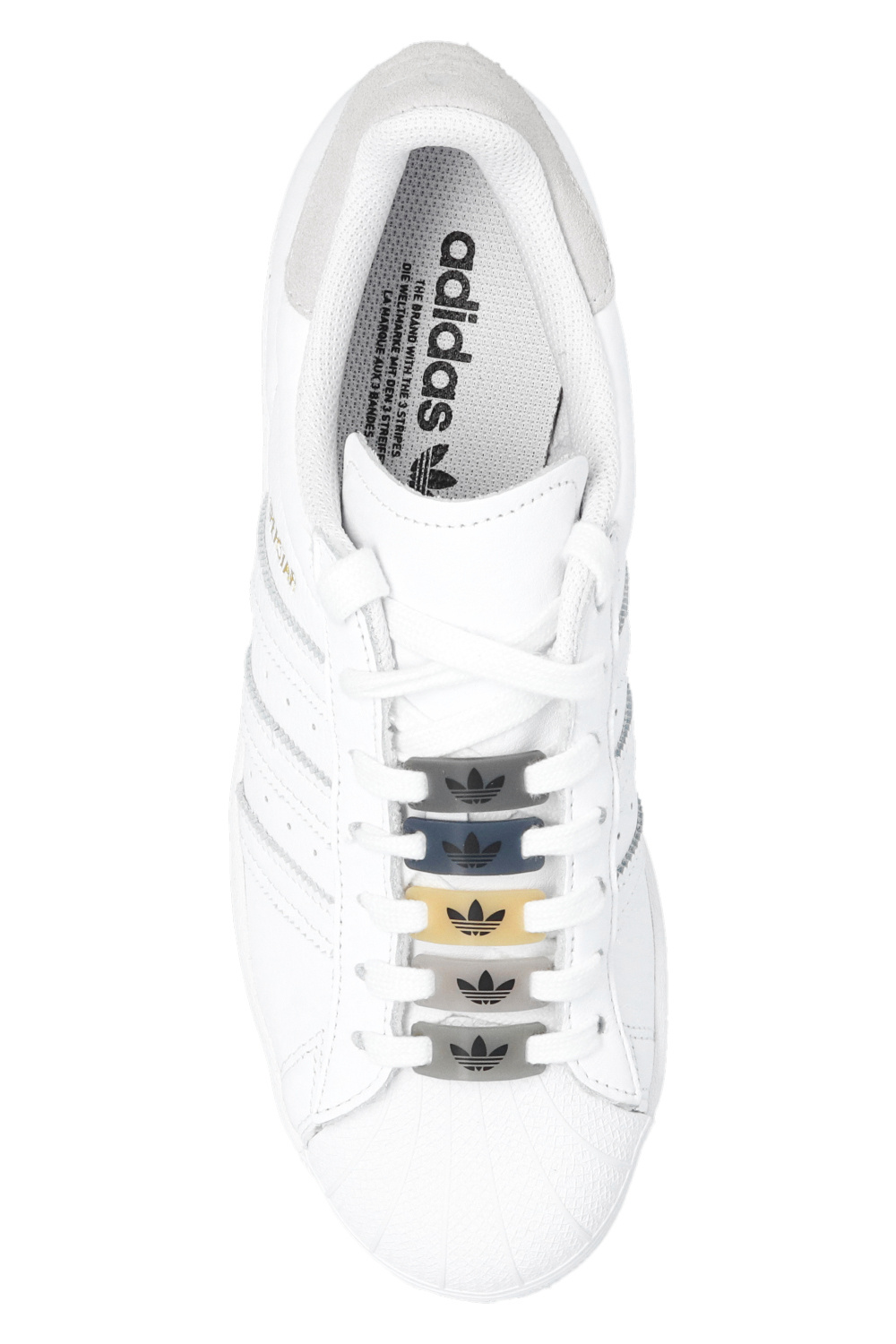 Adidas superstar outlet white gold femme